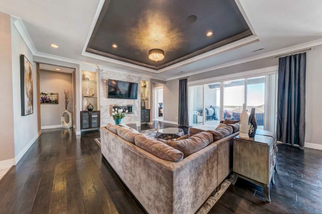 luxury living room Prodigy Homes