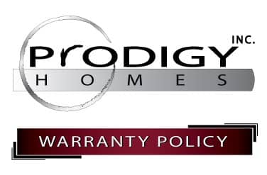warranty policy logo by Prodigy Homes