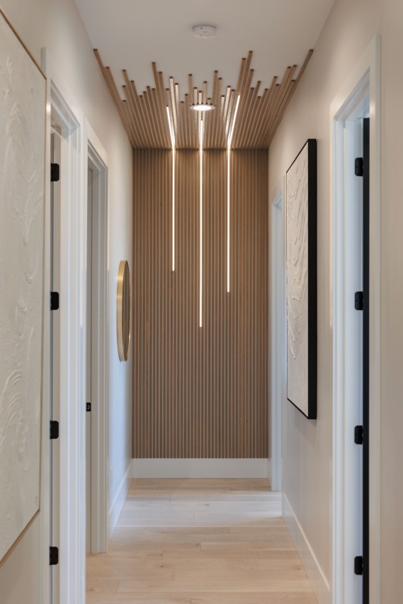 luxury hallway designed by custom home builders in Pasco Prodigy Homes