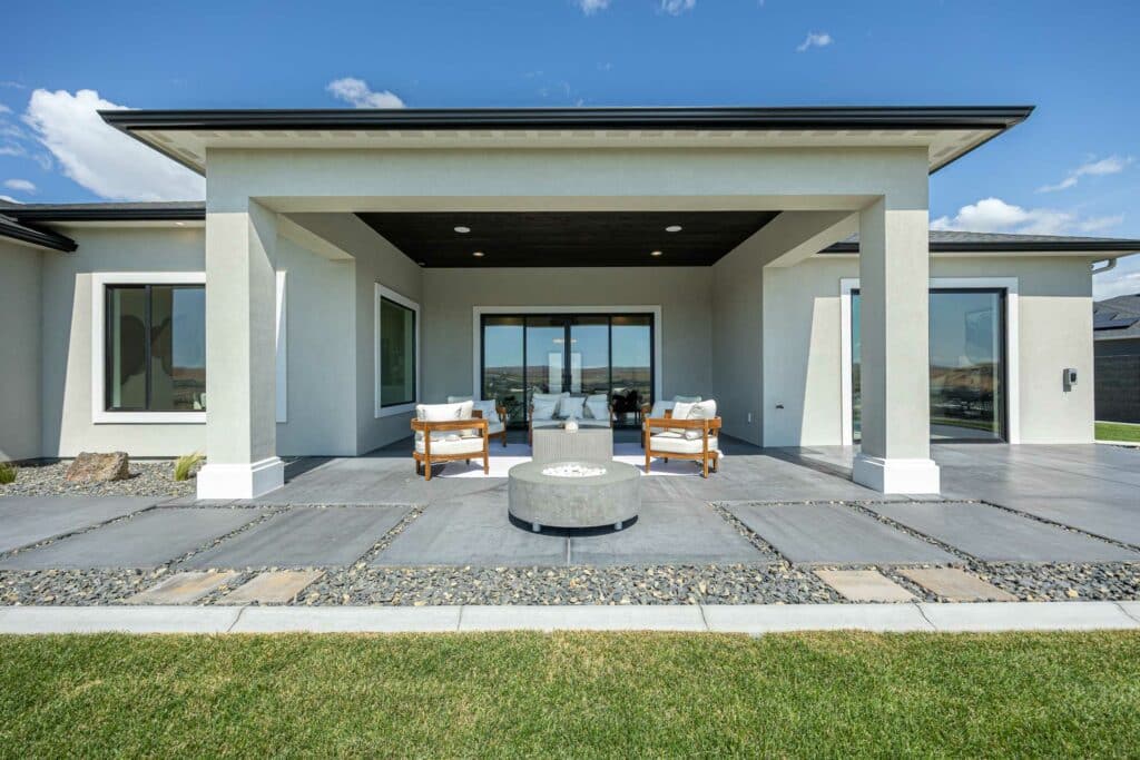 luxury home back patio by Prodigy Homes